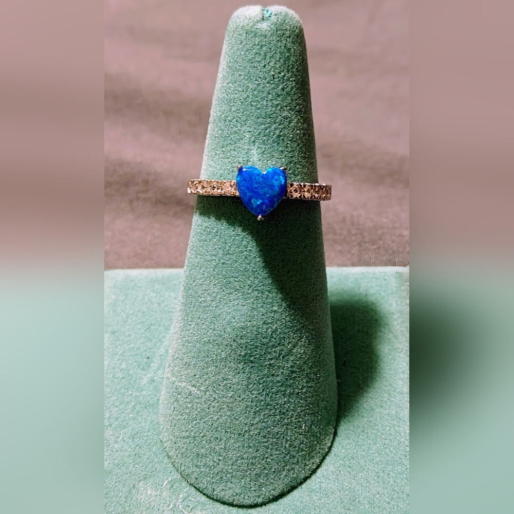 Fragrant Jewels Starry Night Collection Heart Ring Size 8